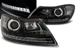 Paire de feux phares Skoda Octavia 09-12 Daylight led noir