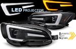 Paire Feux Phares Subaru WRX 14-22 FULL LED DRL Dyn Noir