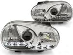 Paire de feux phares VW Golf 4 97-03 Daylight led chrome