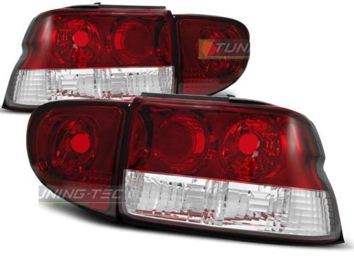 Paire de feux arriere ford escort MK6 / MK7 93-00 rouge blanc