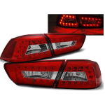 Paire de feux arriere Mitsubishi Lancer 8 08-11 LED rouge blanc
