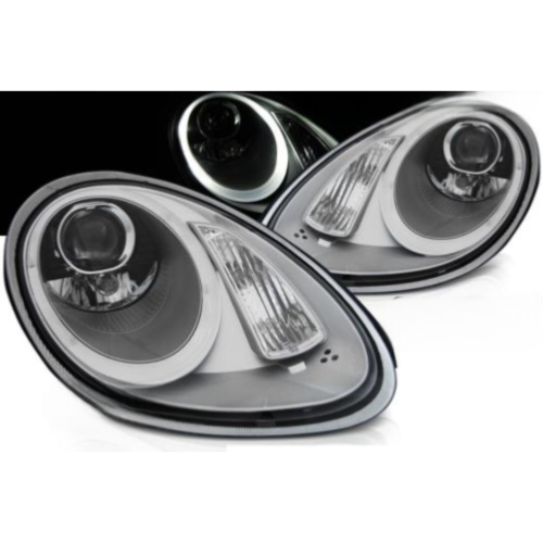 Paire de feux phares Porsche Boxster / Cayman 987 05-08 LED xenon argent
