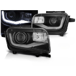 Paire de feux phares Chevrolet Camaro de 2009 a 2013 LTI LED noir