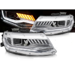 Paire de feux phares Chevrolet Camaro 16-18 Xenon Led dyn chrome