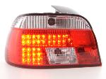 Paire de feux arrière BMW serie 5 E39 Berline 95-00 Rouge Chrome Led