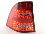 Paire de feux arrière Mercedes ML W163 98-05 Rouge Chrome Led