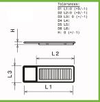 Filtre a air Green pour Fiat Panda de 2014 a 2022 1.3L D M-Jet-95cv