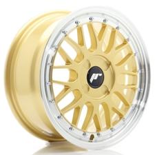 Jante JR Wheels JR23 16x7 ET20-45- 4 Trous sur mesure - Gold w/ Machined Lip