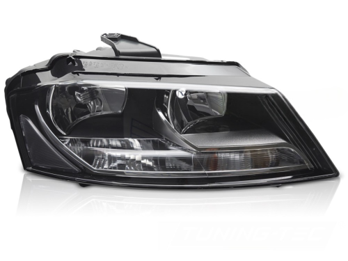 Feu phare Droit Adaptable Audi A3 8P de 2008 a 2012 Noir