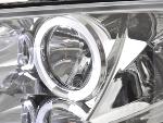 Paire de feux phares Angel Eyes Renault Megane 2 Berline 2003-2005 chrome