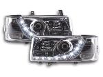 Paire de feux phares Daylight led DRL VW Bus T4 90-96 chrome