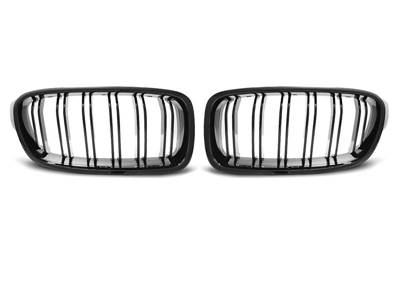 Grilles de calandre BMW serie 3 F30/F31 de 10/2011 a 2018 Noir brillant Double barre