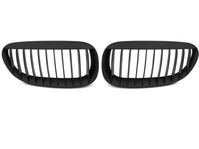 Paire grilles calandre BMW serie 6 E63/E64 de 2002 a 2010 Noir mat