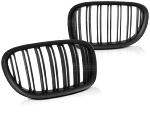 Grilles calandre BMW Serie 7 F01 09-15 Double barre noir mat