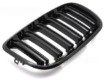 Grille calandre BMW X5 E70 de 2007 a 2013 Noir Brillant Double barres