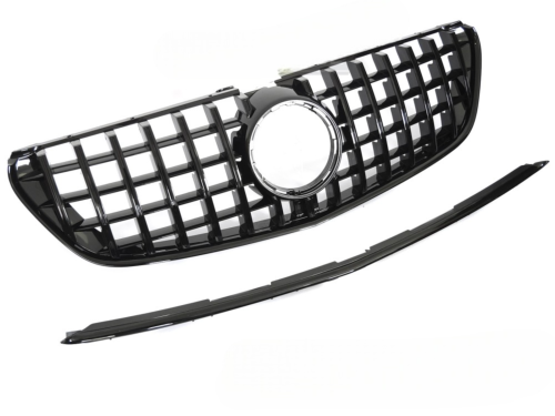 Grille calandre Mercedes Classe V W447 de 2014 a 2019 Noir Brillant