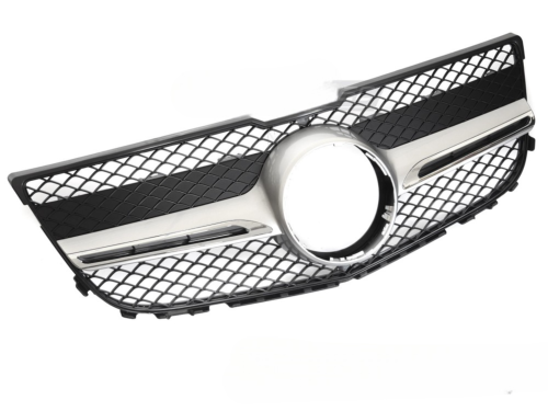 Grille calandre Mercedes GLK X204 de 2013 a 2015 Silver Chrome