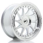 Jante JR Wheels JR26 17x8 ET20-35 - Trous sur mesures - Silver machined face