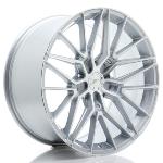 Jante JR Wheels JR38 20x10 ET20-48 - 5 trous sur mesure - Silver machined face