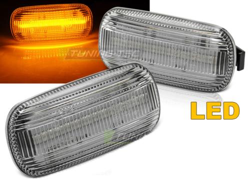 Paire Clignotant Repetiteur Led Audi A6 C6 2004 a 2011 Blanc