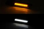 Paire Clignotant Repetiteur BMW Serie 1 E87 2007 a 2010 Led Argent Fume