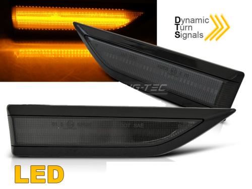 Paire Clignotant Repetiteur VW Caddy 2015 a 2020 LED Noir Fume Dynamic