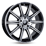 Jante Keskin KT16 18x8 ET30 5/112 BLACK FRONT POLISH