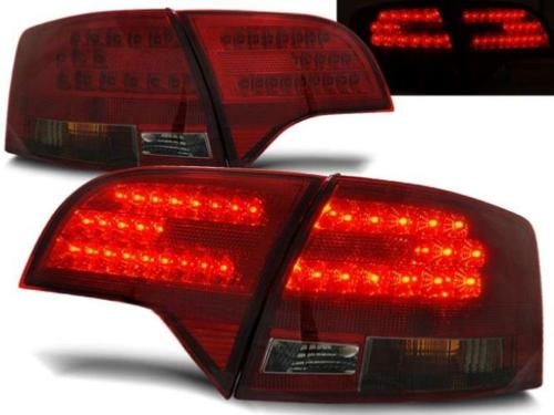 Paire de feux arriere Audi A4 B7 de 11/2004 a 03/2008 break LED rouge fume
