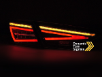 Paire de feux arriere Seat Leon 5F 12-20 FULL LED BAR DYN Rouge Fume
