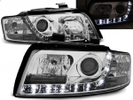 Paire de feux phares Audi A4 B6 de 2000 a 2004 Daylight led chrome