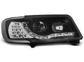 Paire de feux phares Audi 100 C4 90-94 Daylight Cligno LED noir