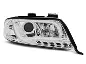 Paire de feux phares Audi A6 de 2001 a 2004 chrome Tube Light DRL led