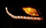 Paire de feux phares Audi A4 B7 de 2004 a 2008 Daylight cligno led noir