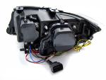 Paire feux phares BMW E90/E91 de 2009 a 2011 Xenon Angel Eyes Led DRL Chrome
