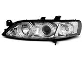 Paire de feux phares Opel Vectra B 96-98 Angel eyes chrome