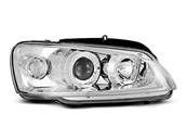 Paire de feux phares Peugeot 106 96-03 angel eyes chrome