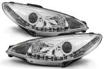 Paire de feux phares Peugeot 206 98-02 Daylight led chrome