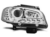 Paire de feux phares Seat Ibiza / Cordoba 99-02 Daylight led chrome