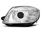 Paire de feux phares Skoda Fabia 07-10 design chrome