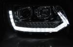 Paire de feux phares VW T5 10-15 Led TubeLight Noir