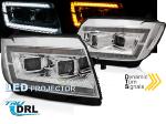 Paire de feux phares Daylight FULL LED DRL LTI VW Crafter de 17-21 chrome