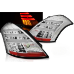Paire de feux arriere Suzuki Swift 10-17 LED BAR chrome