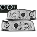 Paire de feux phares Volvo 850 92-96 angel eyes chrome