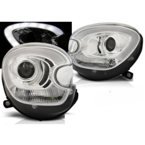 Paire de feux phares Mini Cooper Countryman 10-14 Daylight LTI chrome