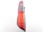 Paire feux arrire Ford Focus 2 5 portes 2008 a 2010 Rouge Chrome Led