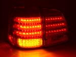 Paire de feux arrière Toyota Land Cruiser FJ200 07-08 Rouge Chrome Led