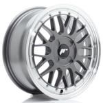 Jante JR Wheels JR23 16x7 ET20-45- 4 Trous sur mesure - Hyper Gray w/ Machined Lip