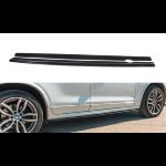 SET DES DIFFUSEUR DES BAS DE CAISSE BMW X3 F25 M-Pack Facelift 2014- 2017 Look Carbone
