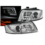 Paire de feux phares Audi A4 de 2000 a 2004 Daylight led chrome cligno LED
