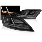 Paire feux phares Audi TT 8J de 2010 a 2014 Daylight led DRL noir Xenon AFS